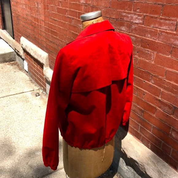 Vintage red suede jacket - Picture 2 of 4